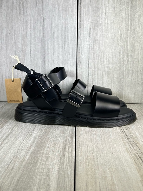 Dr. Martens Other - NEW Dr. Martens Docs Gryphon Black Leather Buckle Strap Sandal Shoe Mens Size 14